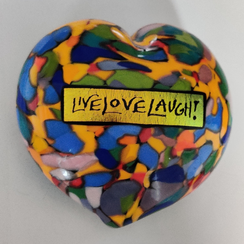 Signed Mad Art Paperweight Art Glass